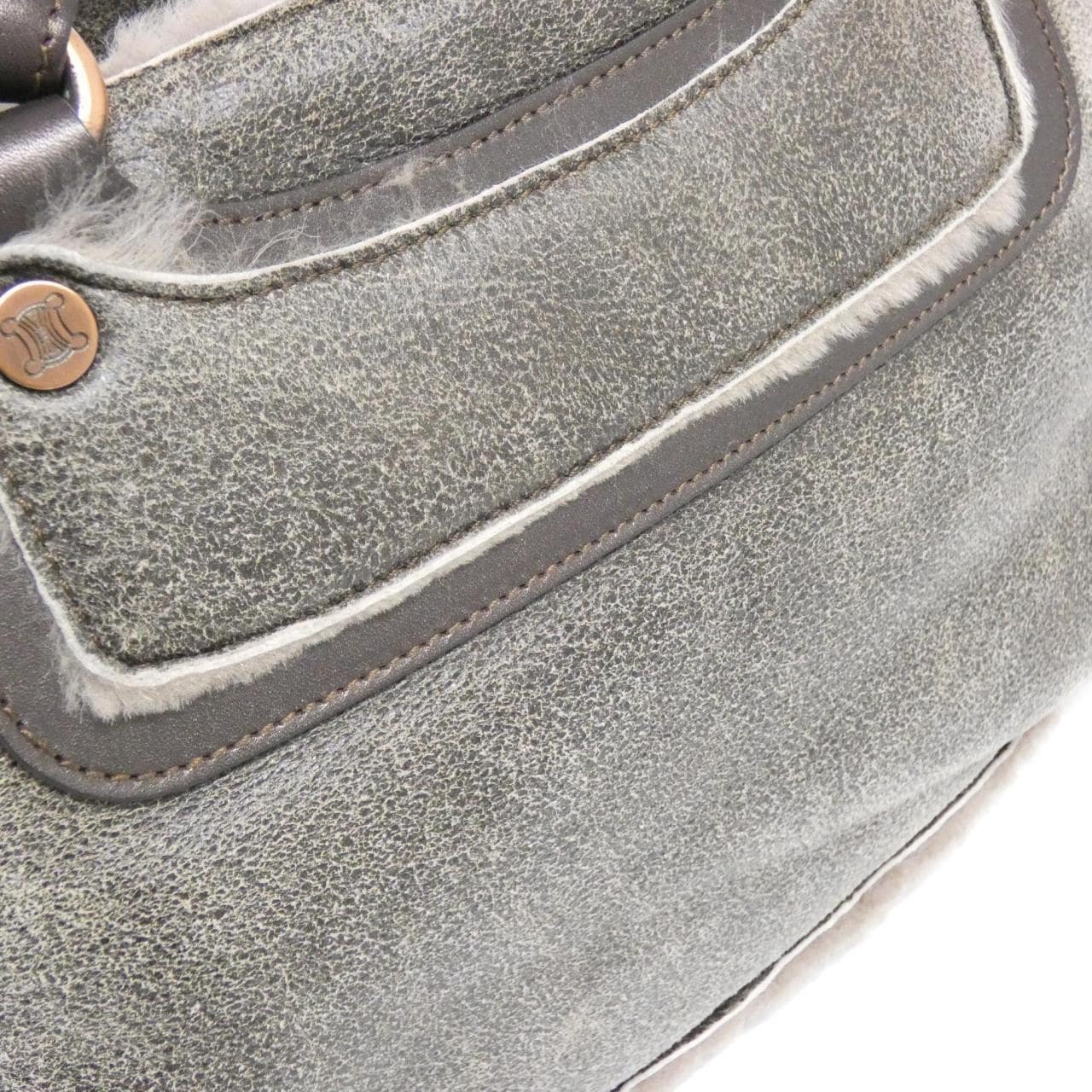 CELINE Boogie Bag Leather Brown Leather Rank A - Thumbnail 3