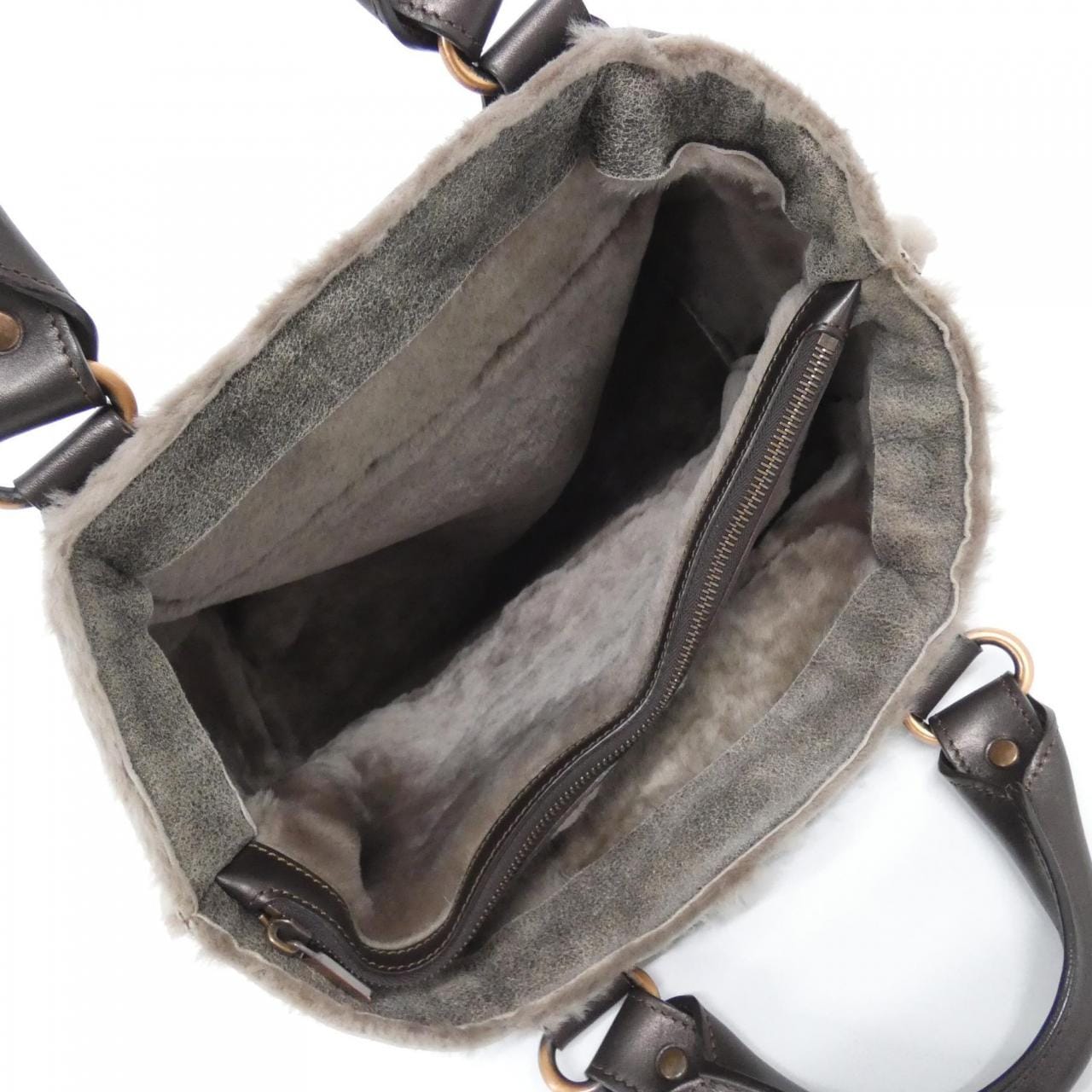 CELINE Boogie Bag Leather Brown Leather Rank A - Thumbnail 7