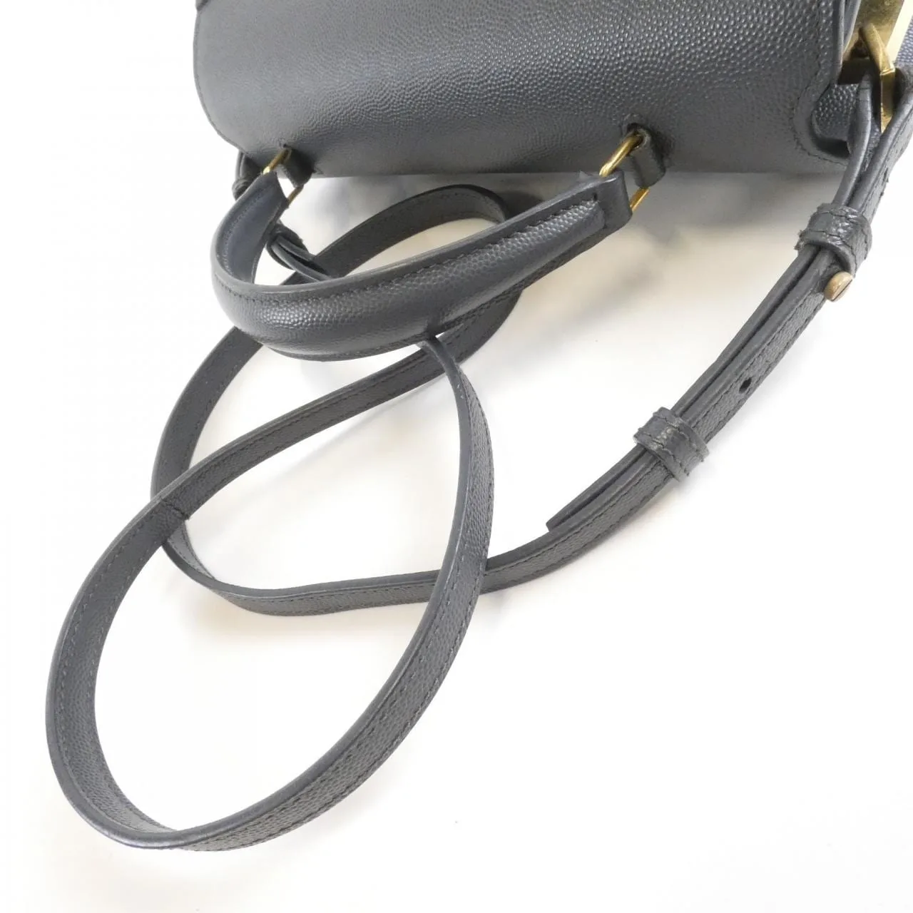 SAINT LAURENT Cassandre 578000 BOWNW Handbag Black Rank A - Thumbnail 5