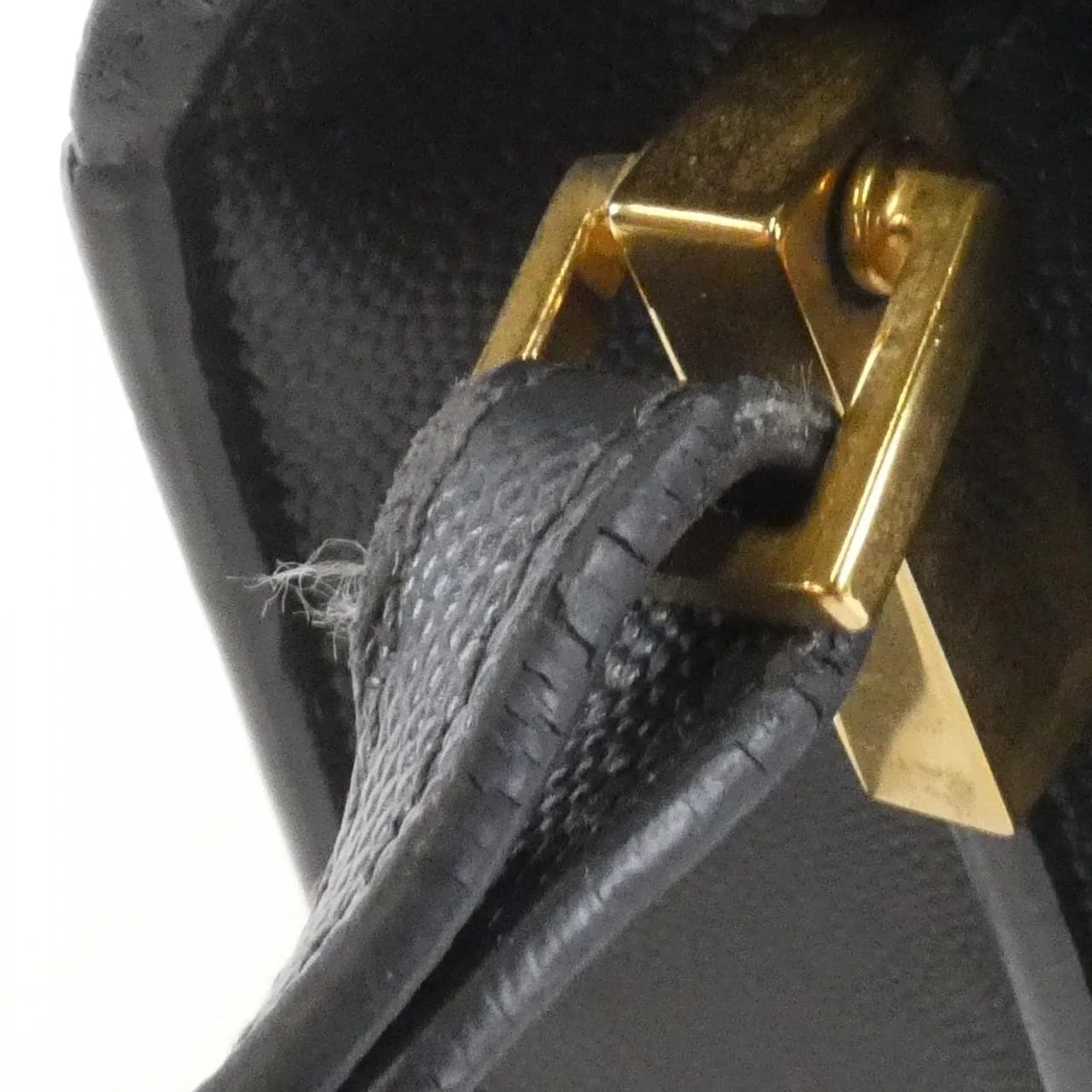 SAINT LAURENT Cassandre 578000 BOWNW Handbag Black Rank A - Thumbnail 7