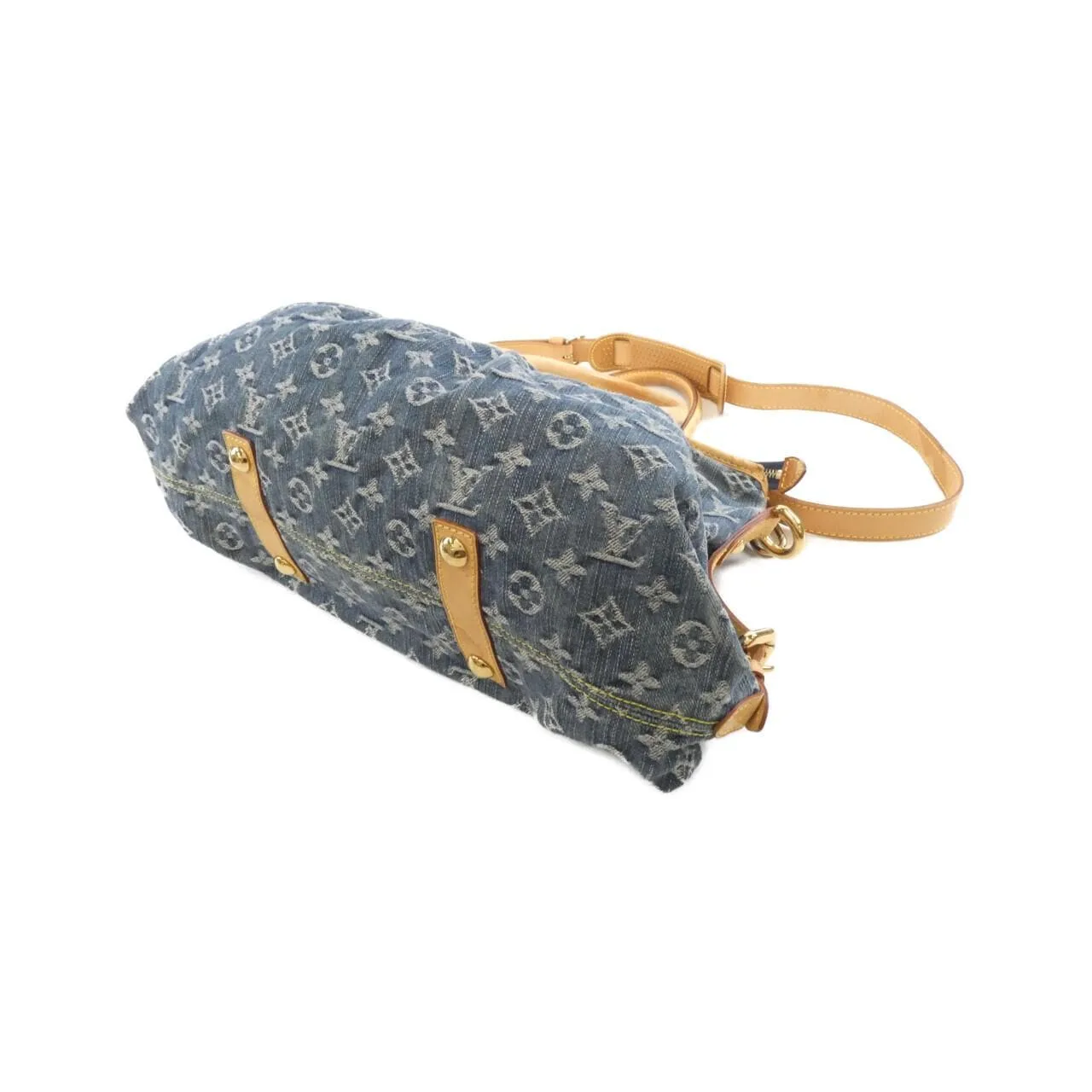 LOUIS VUITTON M95349 Handbag Monogram 藍色 Monogram 中古品B - 縮圖 2