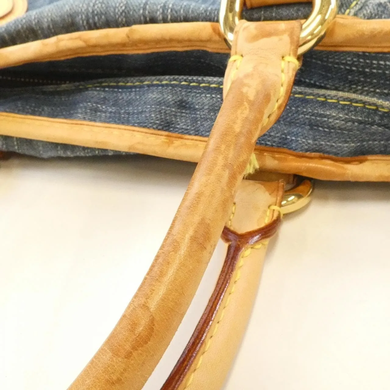 LOUIS VUITTON M95349 Handbag Monogram 藍色 Monogram 中古品B - 縮圖 6