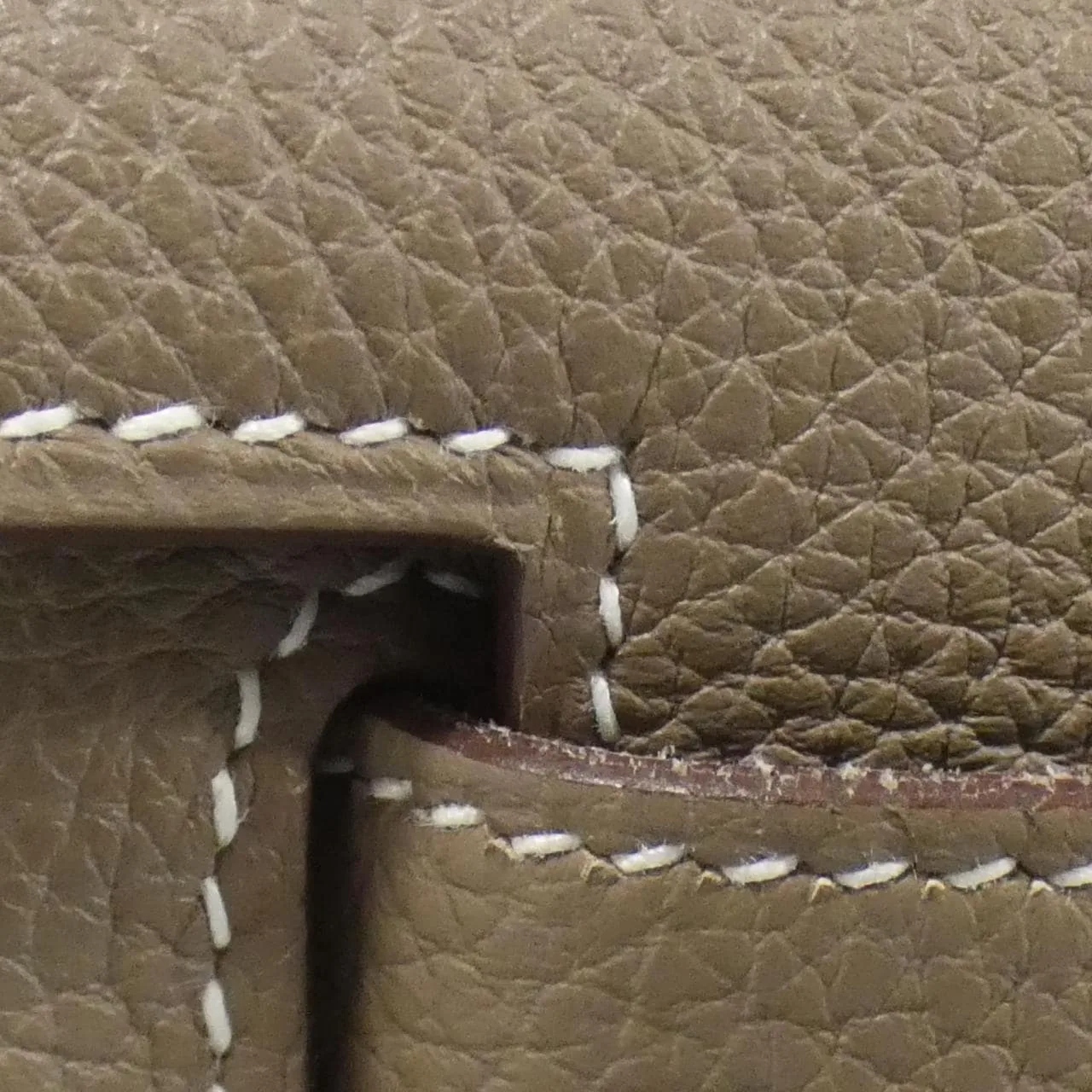 HERMES Kelly 044624CC Handbag Togo Etoupe Togo Leather Rank A - Thumbnail 6