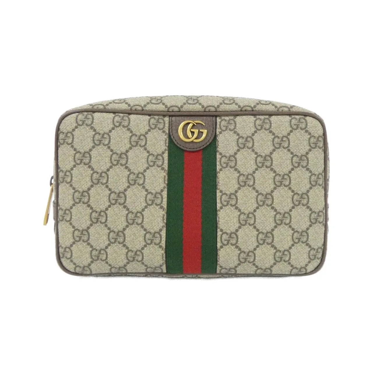 GUCCI 760019 96IWT Pouch Canvas Black