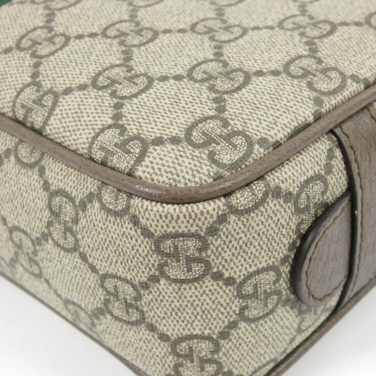 GUCCI 760019 96IWT Pouch Canvas 黑色 帆布 中古品A - 縮圖 3