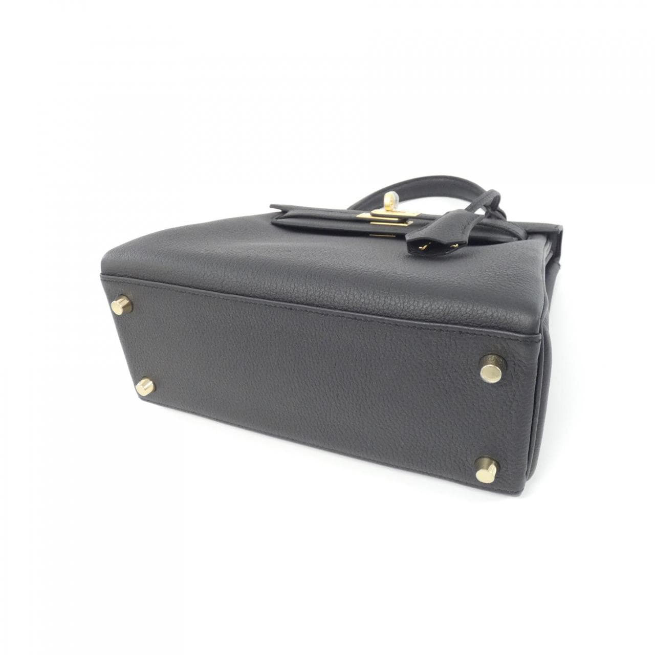 HERMES HERMÈS Kelly 044624CM Bag Togo Black Togo Leather - Thumbnail 2