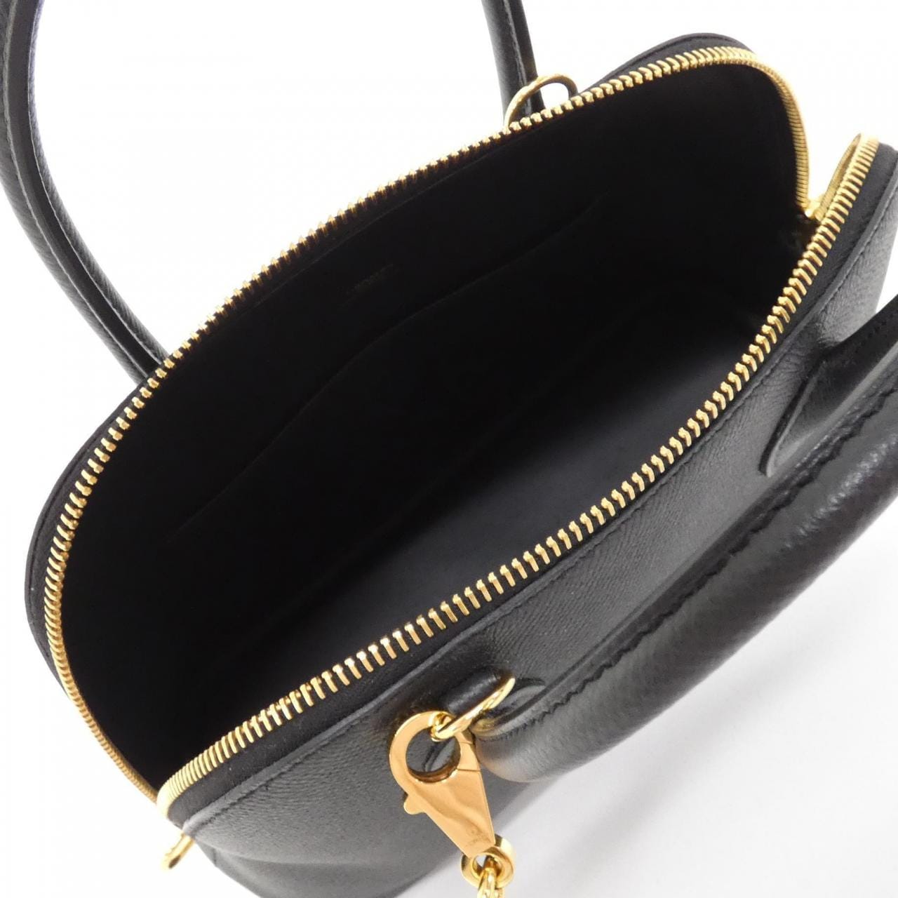 HERMES HERMÈS Bolide 082798CC Bag Epsom Black Epsom Leather - Thumbnail 8