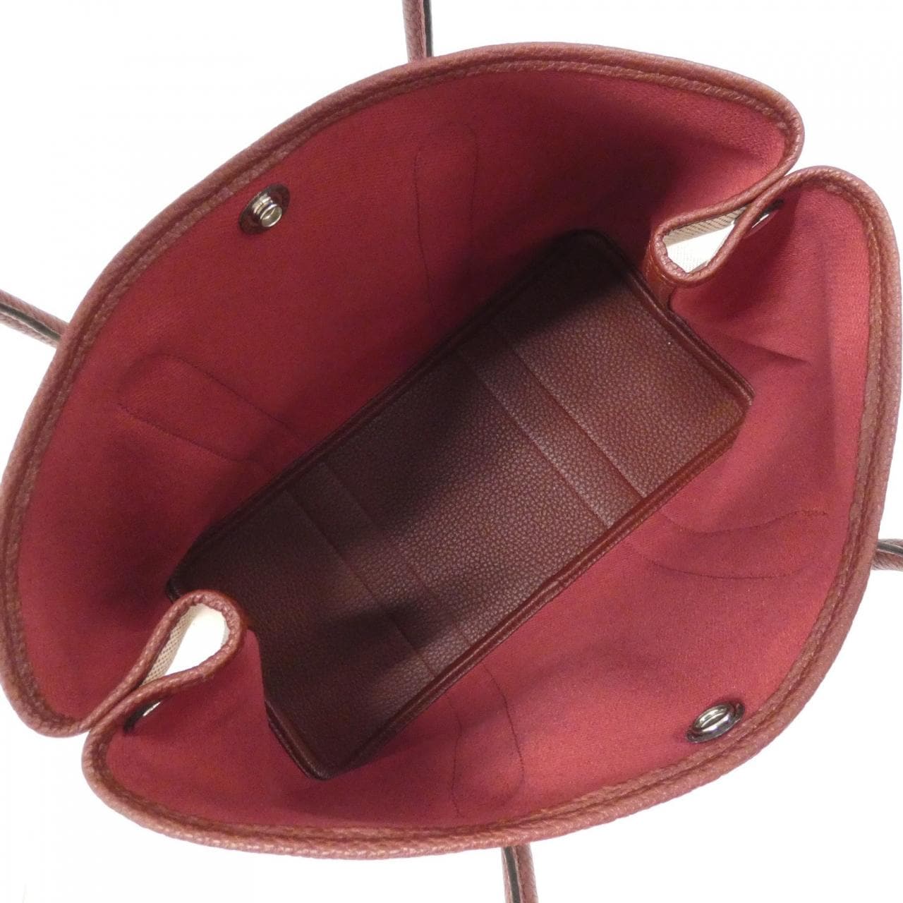 HERMES Garden Party HERMÈS 066781CK Bag Bordeaux Rank A - Thumbnail 4