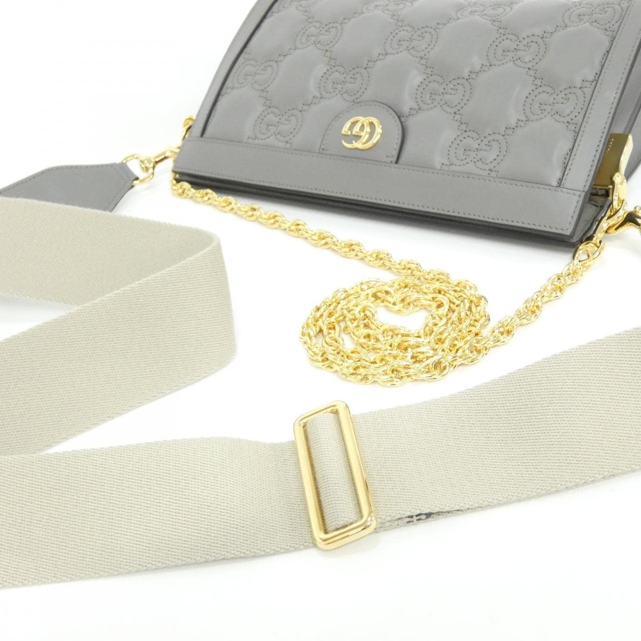 GUCCI 702200 UM8HG Shoulder Bag Leather Black Leather - Thumbnail 8