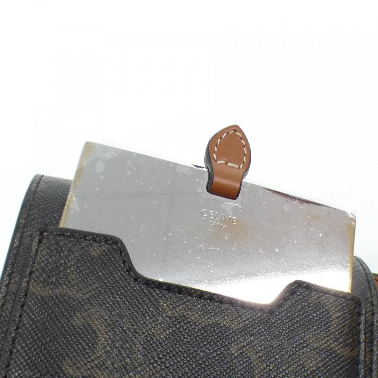 CELINE 4M3262AKL Wallet Canvas Black Canvas Rank A - Thumbnail 4