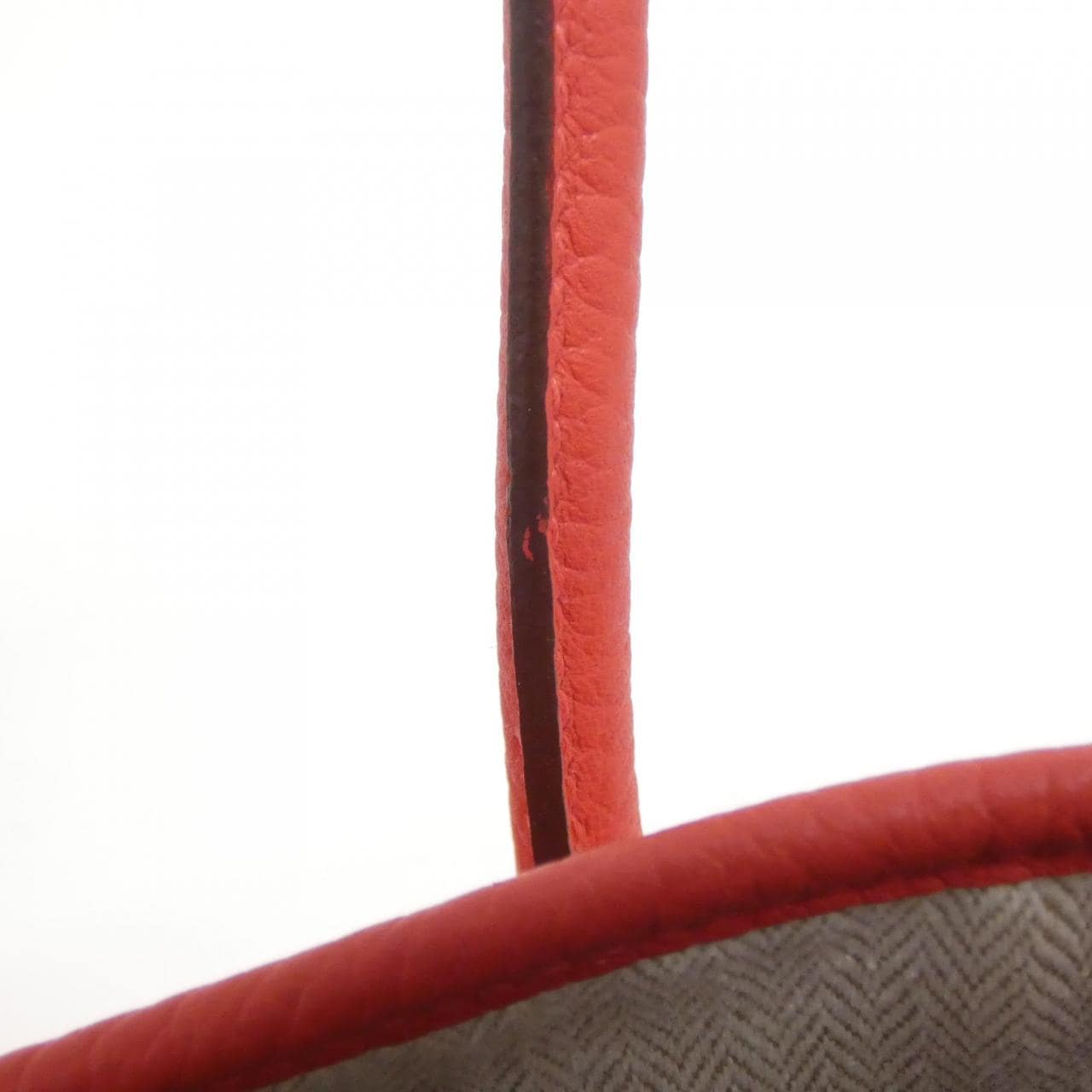 HERMES Garden Party HERMÈS 064423CK Bag Rouge Rank A - Thumbnail 6
