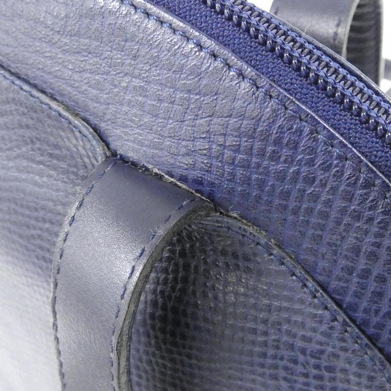 DIOR Shoulder Bag Leather 深藍色 皮革 中古品A - 縮圖 5