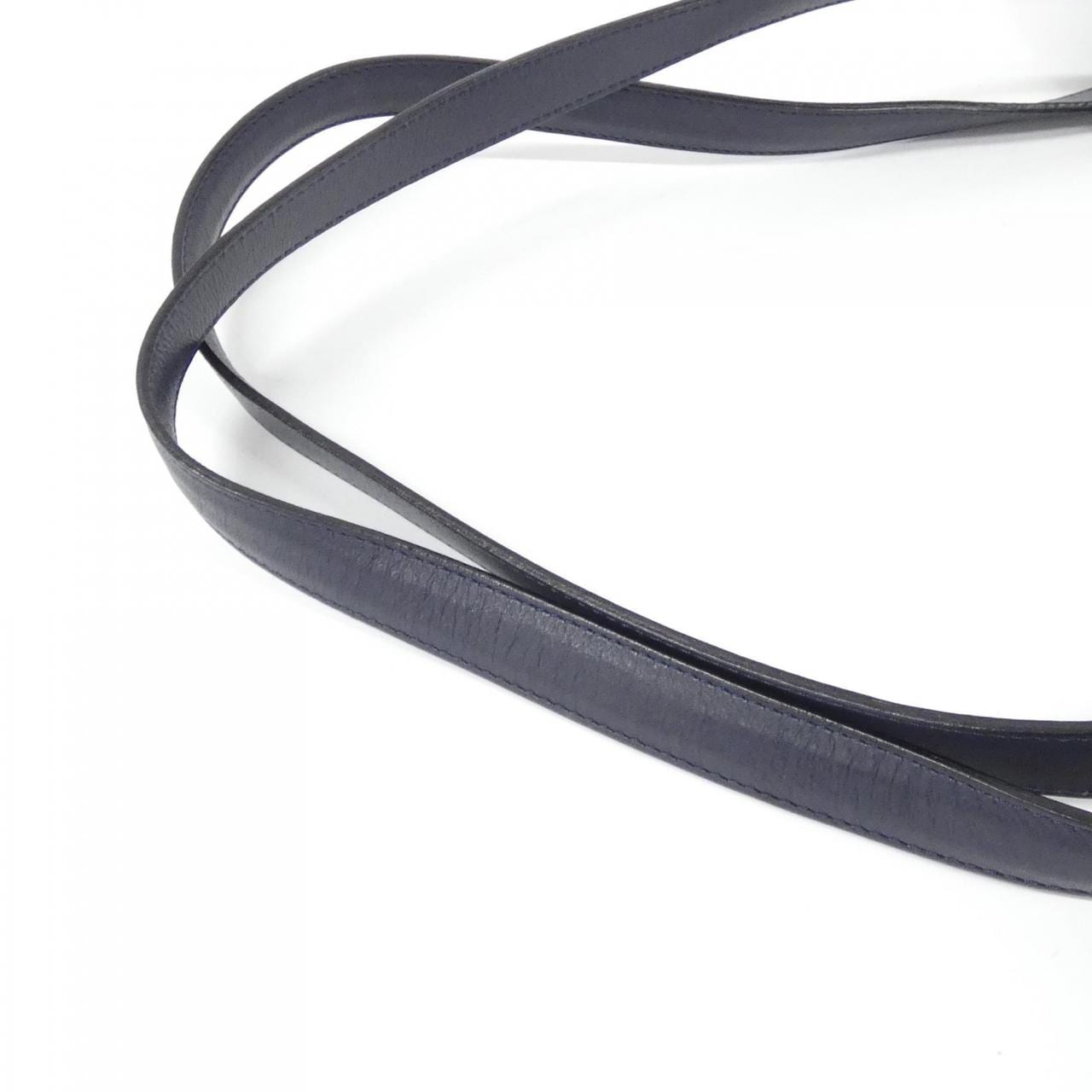 DIOR Shoulder Bag Leather 深藍色 皮革 中古品A - 縮圖 6