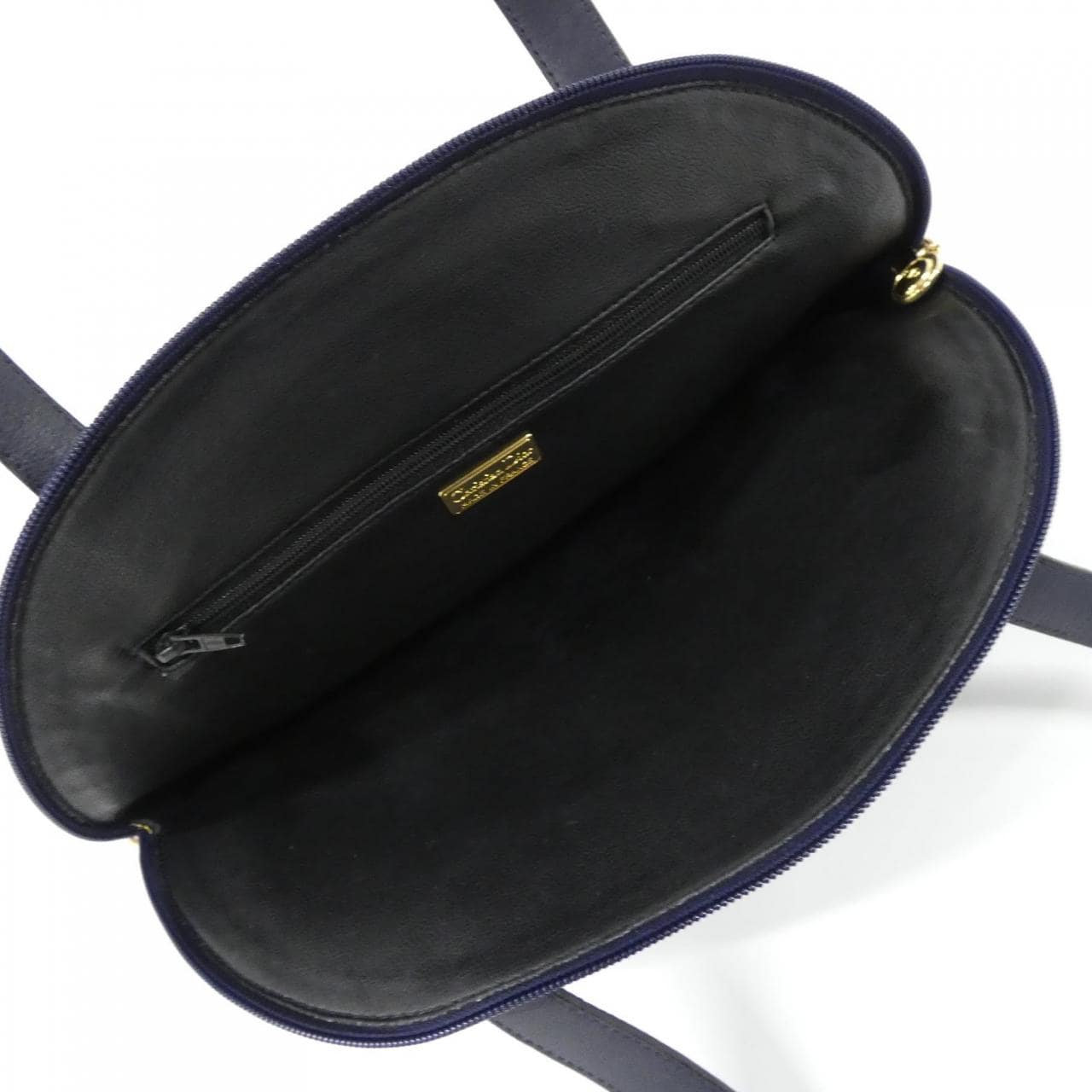 DIOR Shoulder Bag Leather 深藍色 皮革 中古品A - 縮圖 7