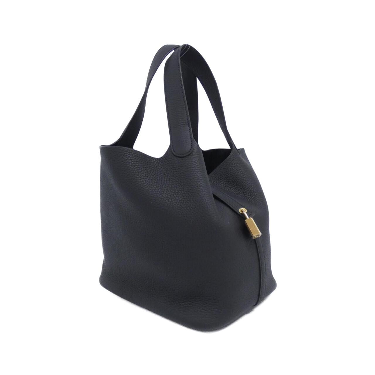 HERMES HERMÈS Picotin 060991CC Bag Clemence Black