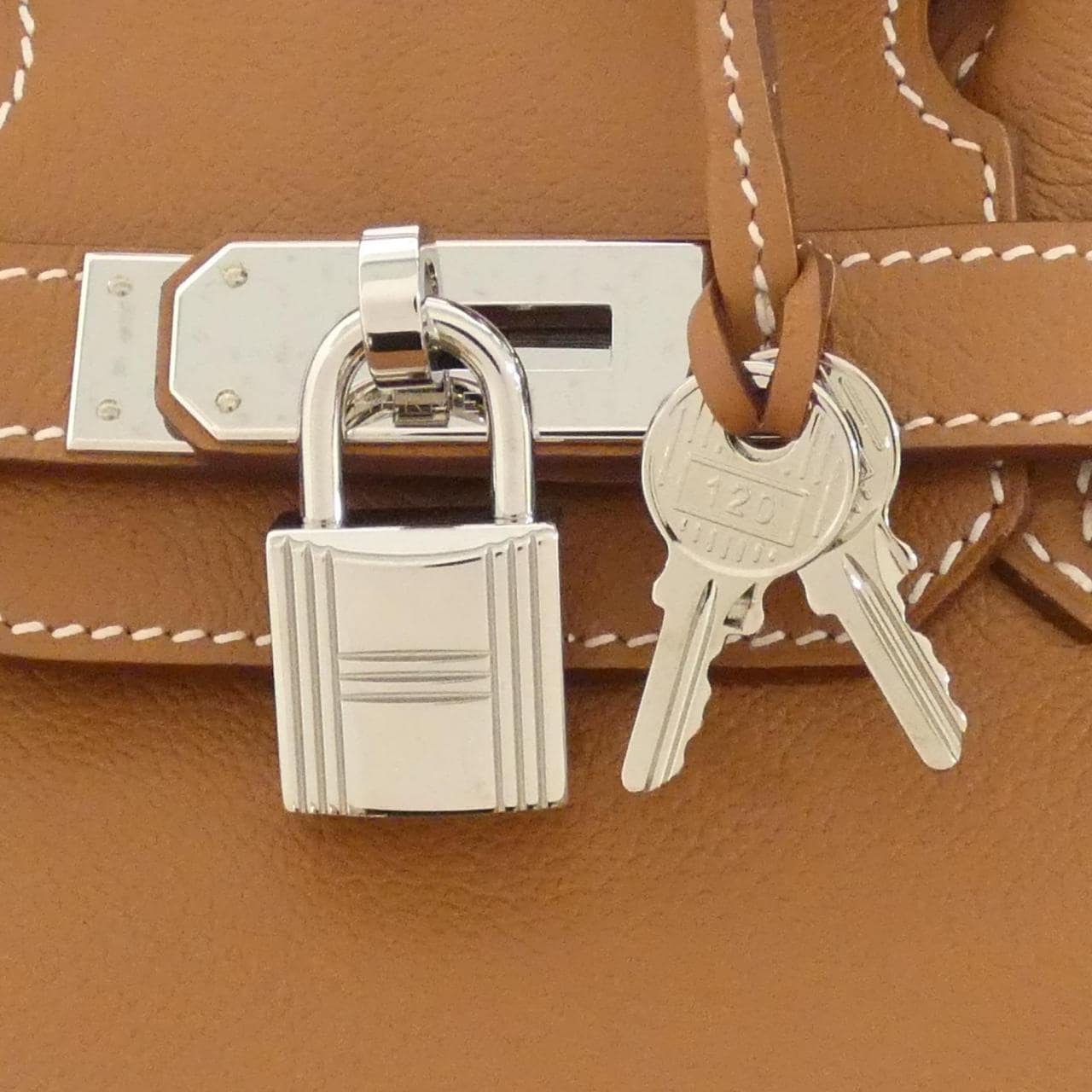 HERMES HERMÈS Birkin 086230CK Shoulder Bag 金色 中古品A - 縮圖 4