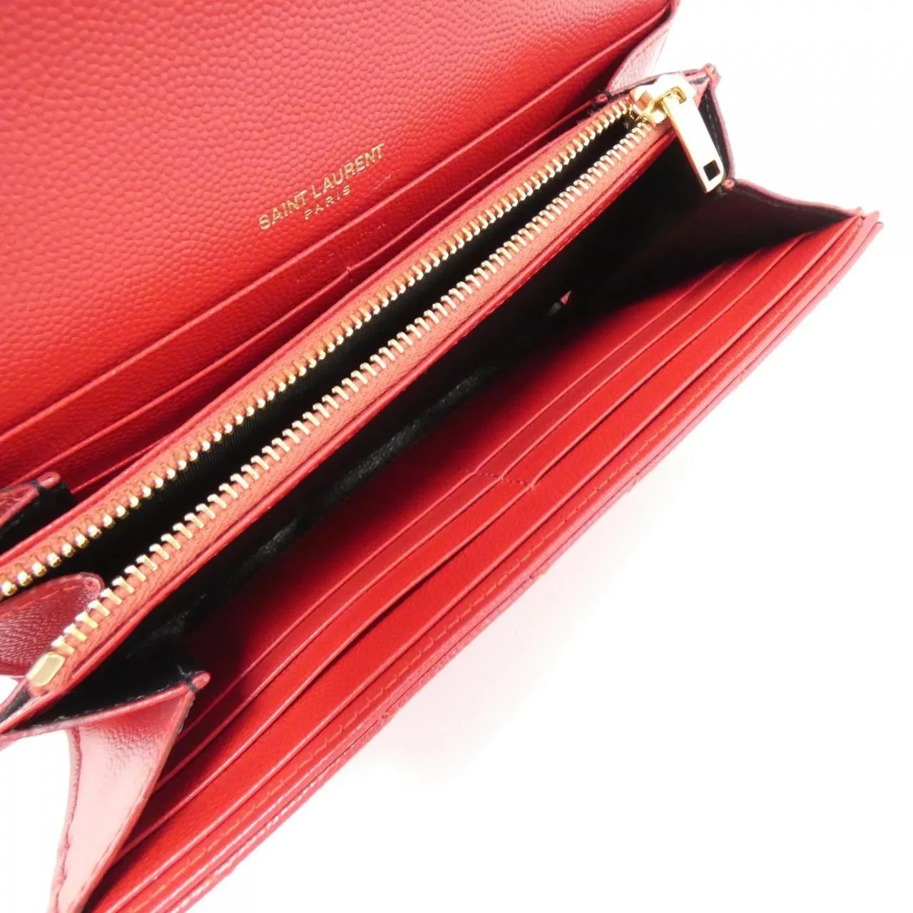 SAINT LAURENT 372264 BOW01 Wallet Black Rank A - Thumbnail 6