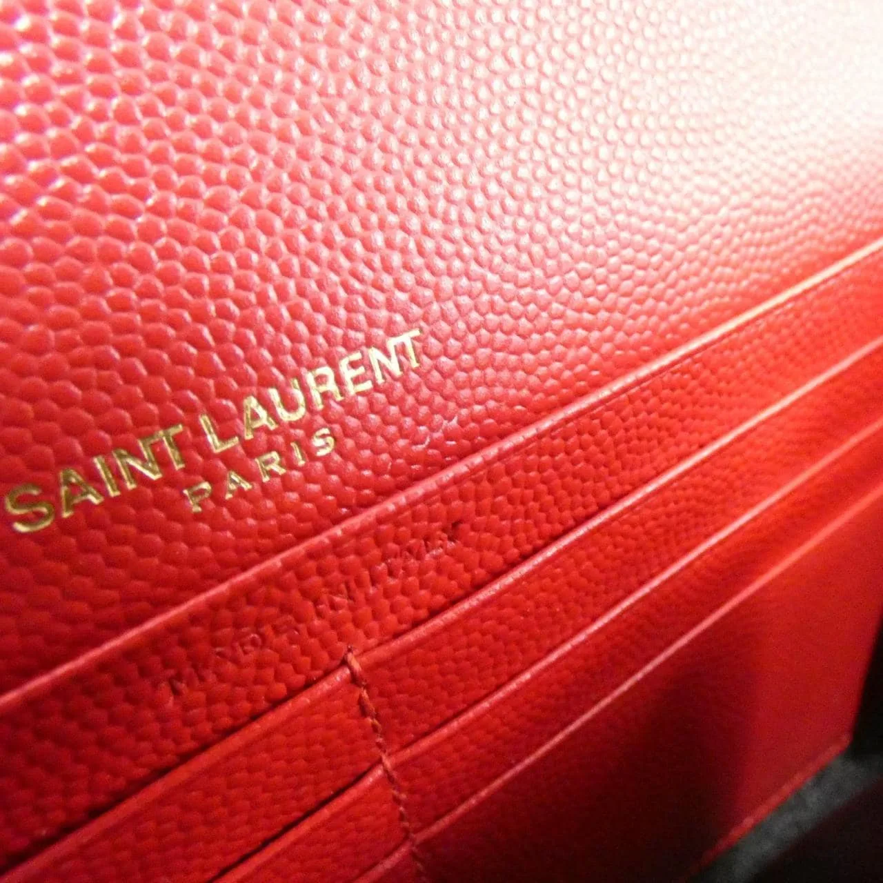 SAINT LAURENT 372264 BOW01 Wallet Black Rank A - Thumbnail 7