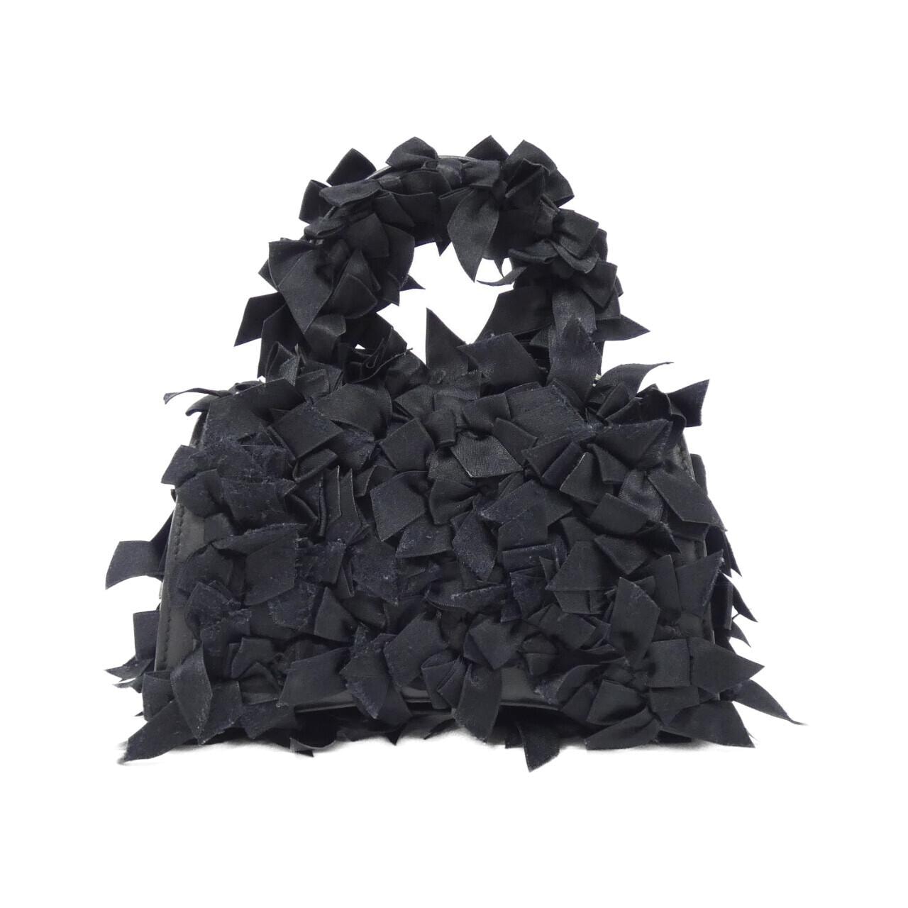 BALENCIAGA Hourglass 748749 2AAGQ Bag Satin 黑色 緞面 - 縮圖 2