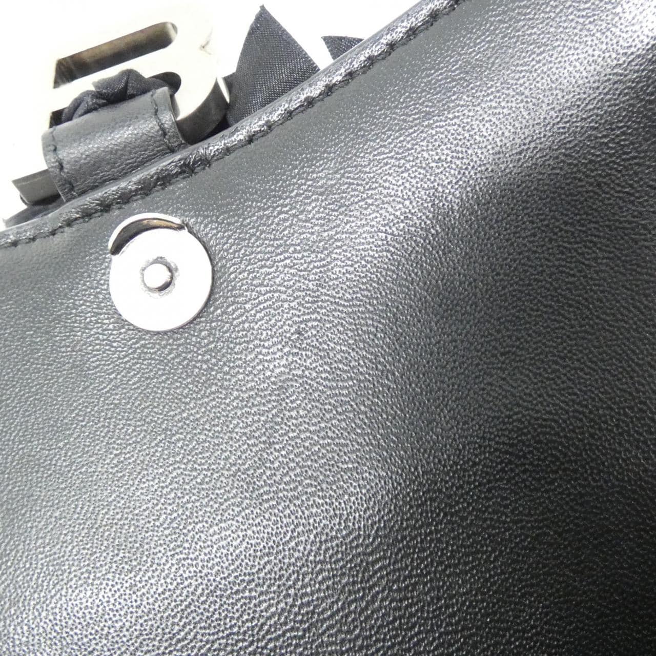 BALENCIAGA Hourglass 748749 2AAGQ Bag Satin 黑色 緞面 - 縮圖 8