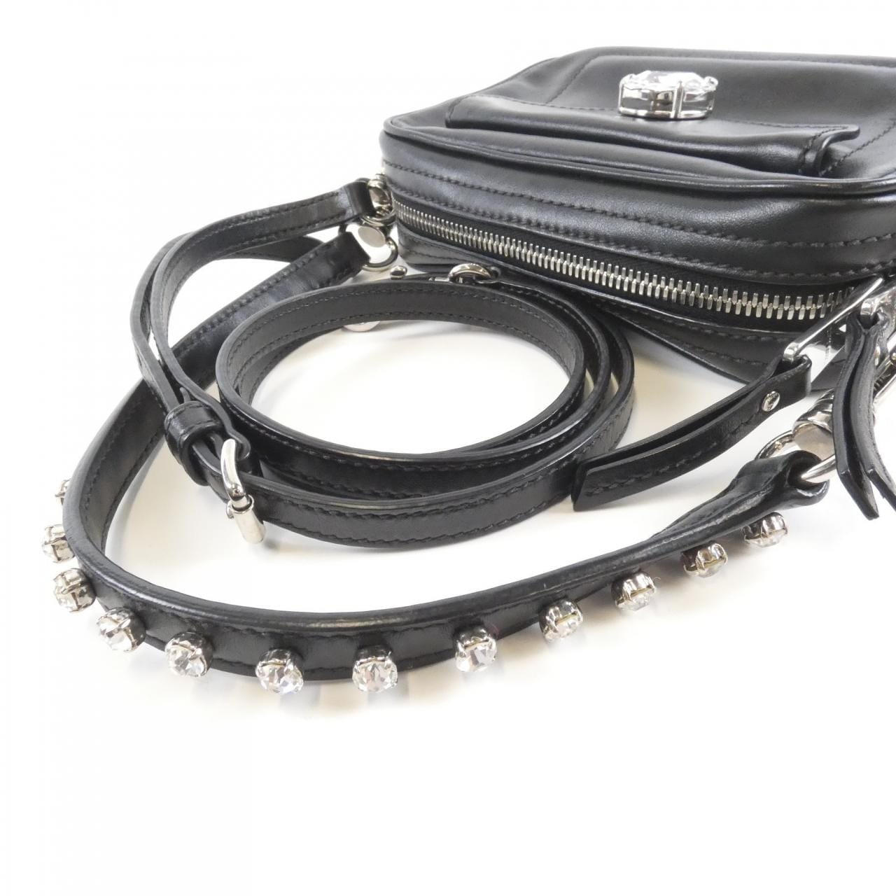 MIU MIU 5BL013 Shoulder Bag Black Rank A - Thumbnail 5