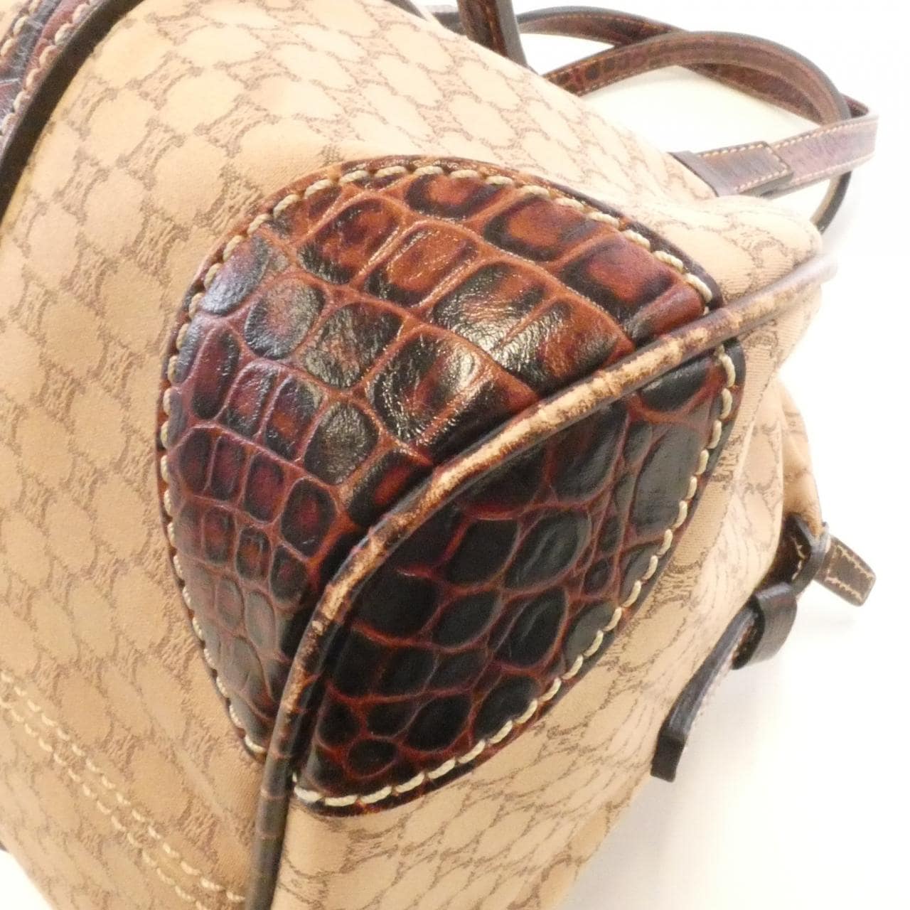 CELINE 160722AJB Shoulder Bag Canvas Black Canvas - Thumbnail 2