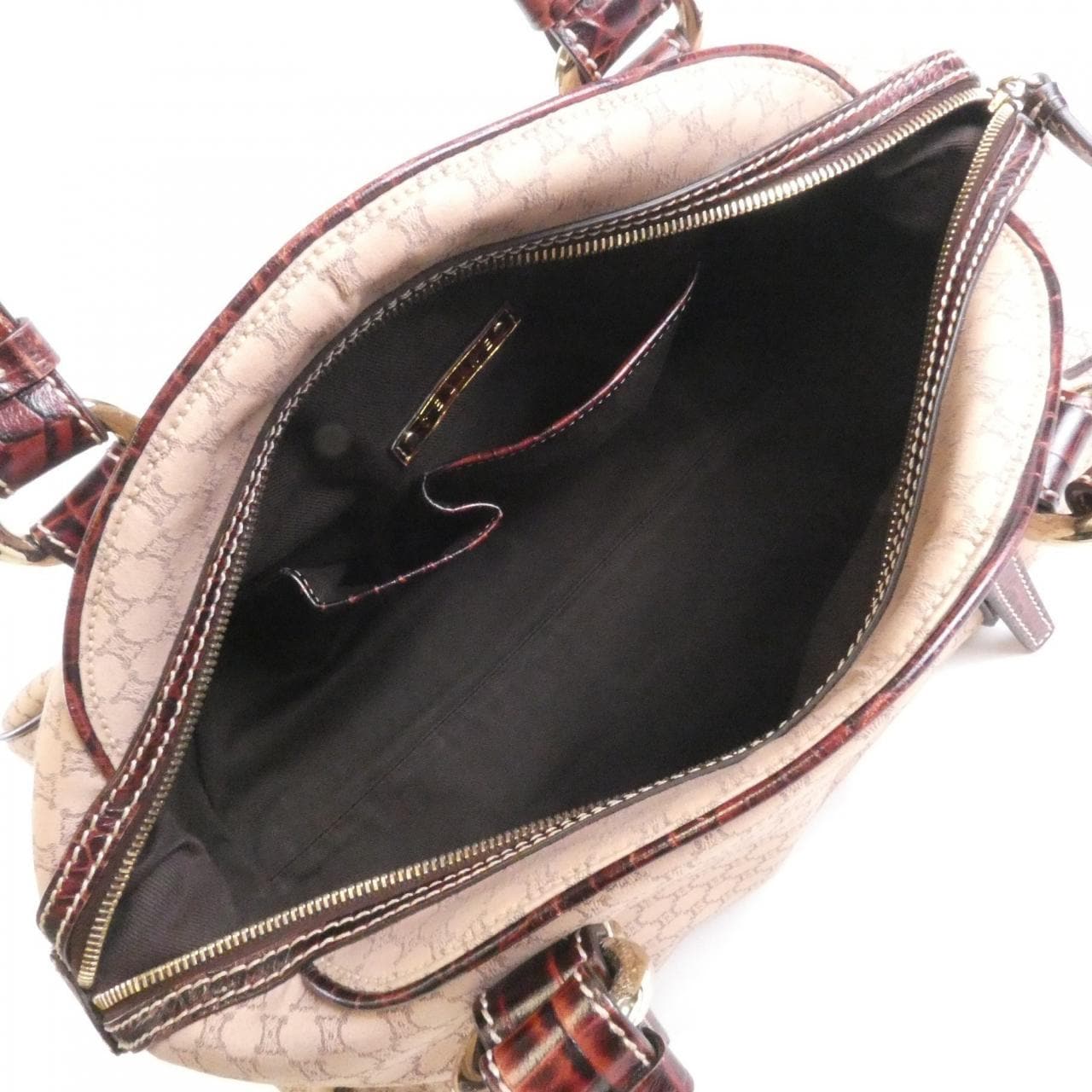 CELINE 160722AJB Shoulder Bag Canvas Black Canvas - Thumbnail 8