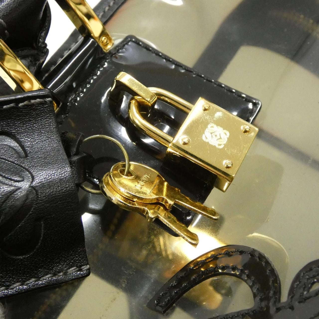 LOEWE Amazona 311 51 001 Bag Leather 黑色 皮革 中古品B - 縮圖 6