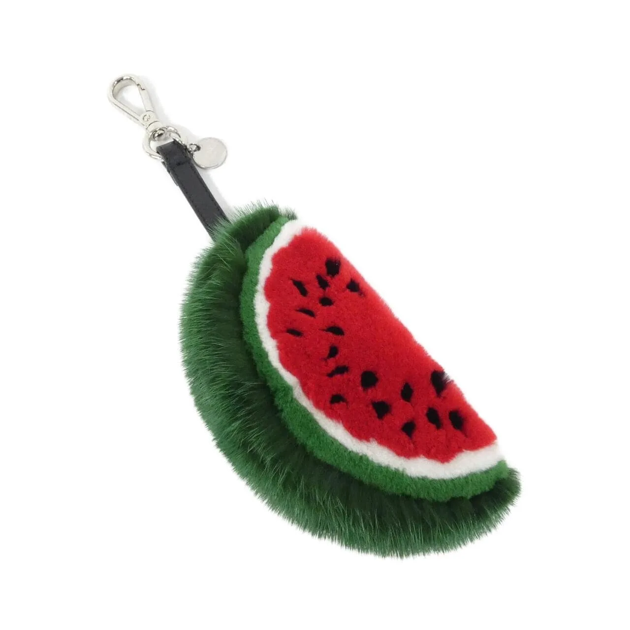 FENDI 7AS343 AWXW Key Case Cotton Black