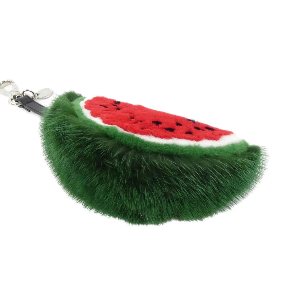 FENDI 7AS343 AWXW Key Case Cotton Black Cotton Rank A - Thumbnail 3