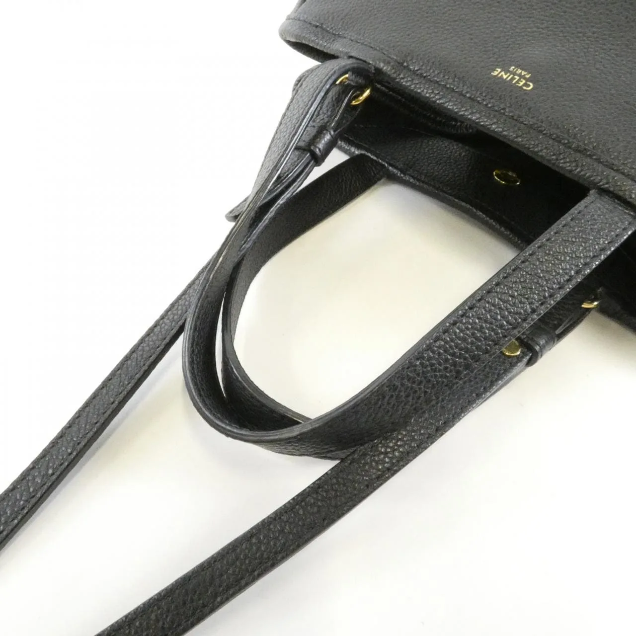 CELINE Cabas 194073CR7 Handbag Black Rank B - Thumbnail 5