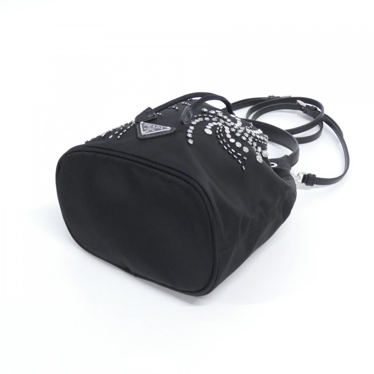 PRADA 1BE067 Bag Nylon Black Nylon Rank A - Thumbnail 3
