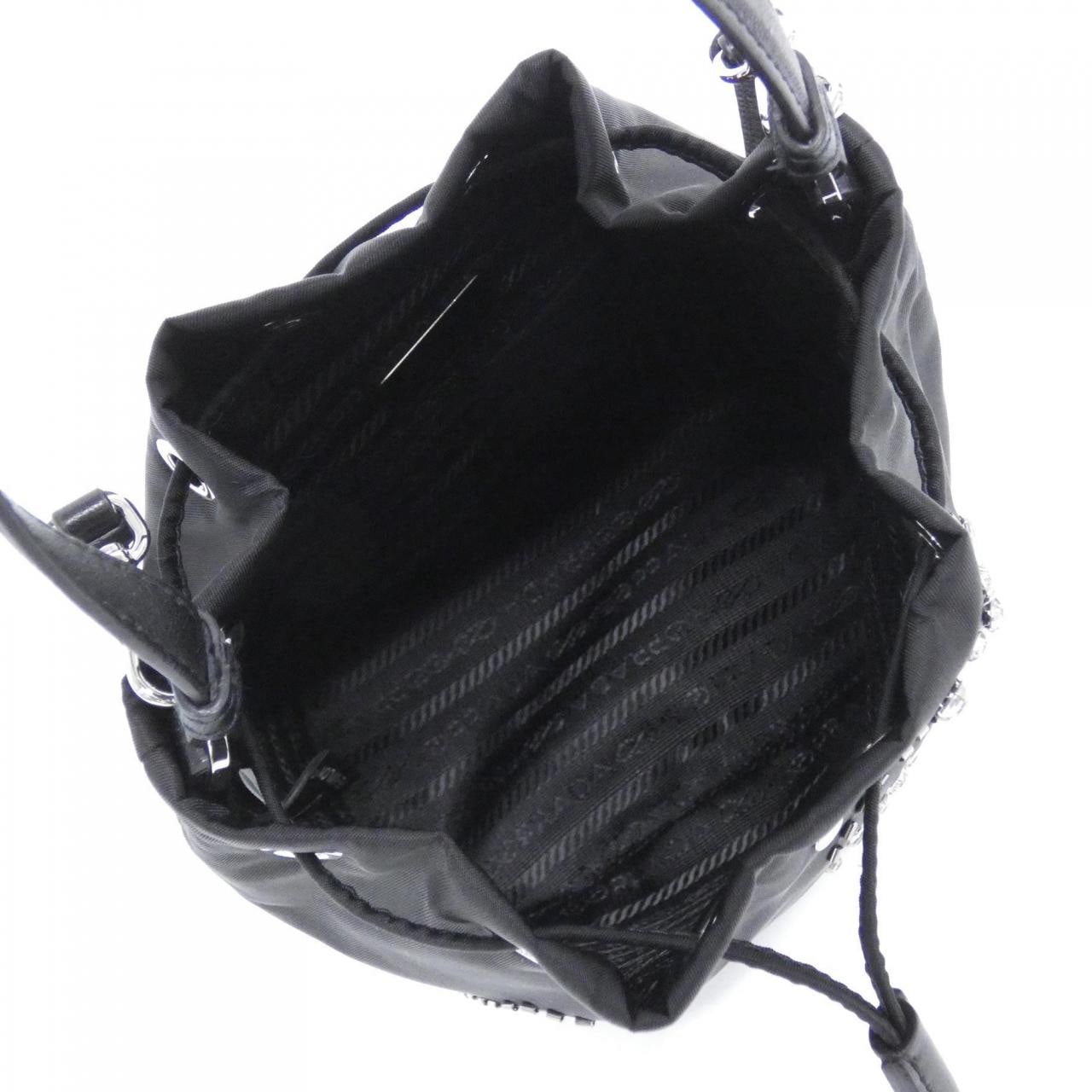 PRADA 1BE067 Bag Nylon Black Nylon Rank A - Thumbnail 7