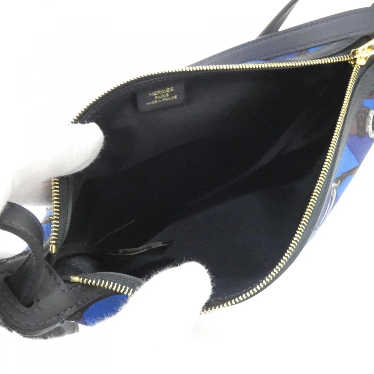 HERMES 086361CC Wallet Swift 黑色 Swift 皮 中古品A - 縮圖 8