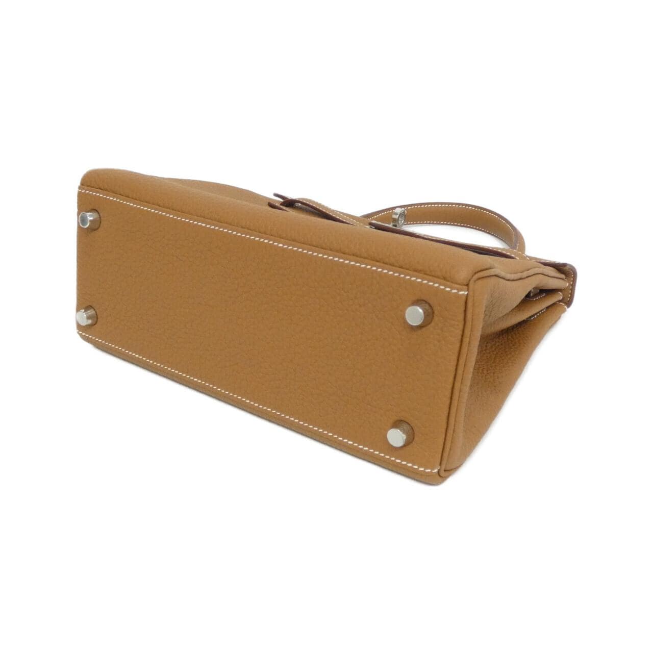 HERMES HERMÈS Kelly 044624CK Bag Togo Gold Togo Leather - Thumbnail 3