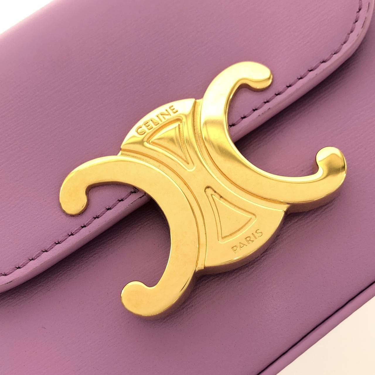 CELINE 10I513DPV Shoulder Bag 金色 中古品A - 縮圖 4