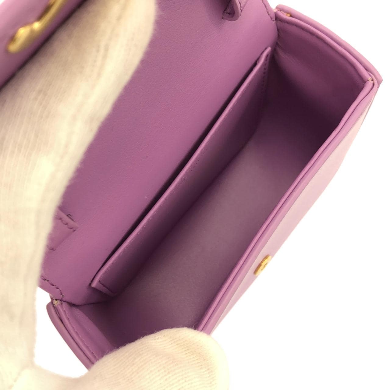 CELINE 10I513DPV Shoulder Bag 金色 中古品A - 縮圖 6