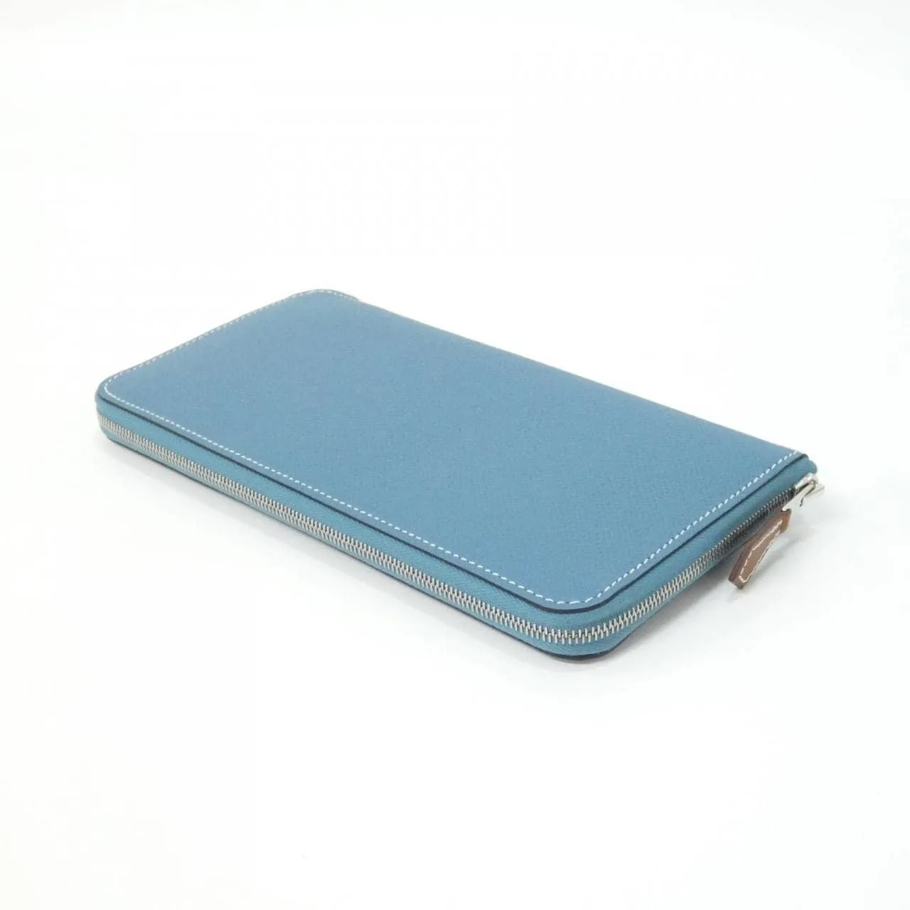 HERMES 085270CK Wallet Epsom Blue Epsom Leather Rank A - Thumbnail 2