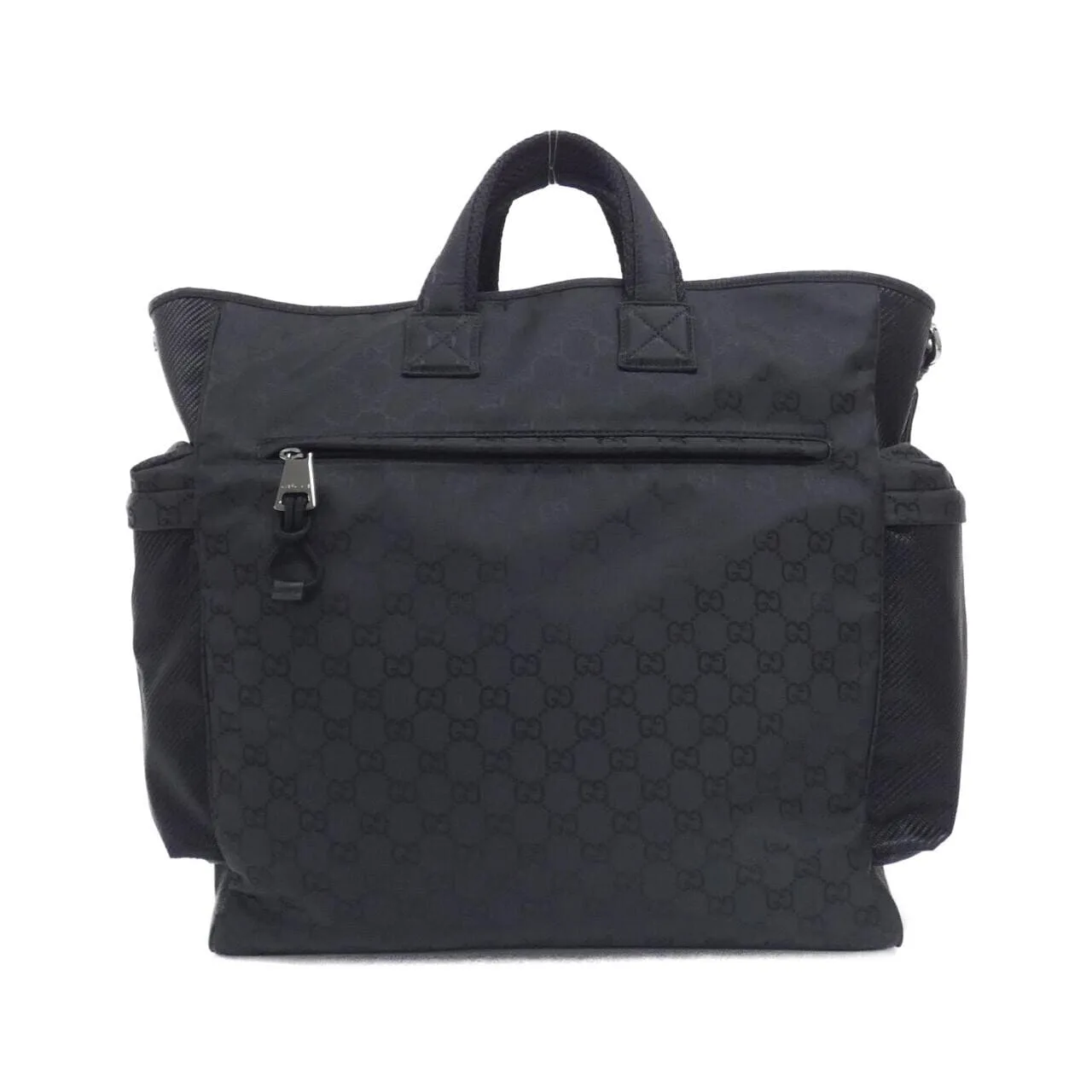 GUCCI 818962 FAEEE Tote Nylon 黑色 尼龍 中古品A - 縮圖 2