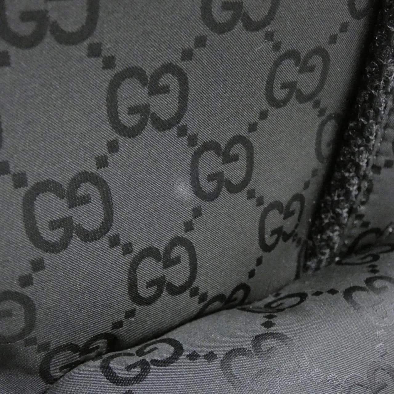 GUCCI 818962 FAEEE Tote Nylon 黑色 尼龍 中古品A - 縮圖 4