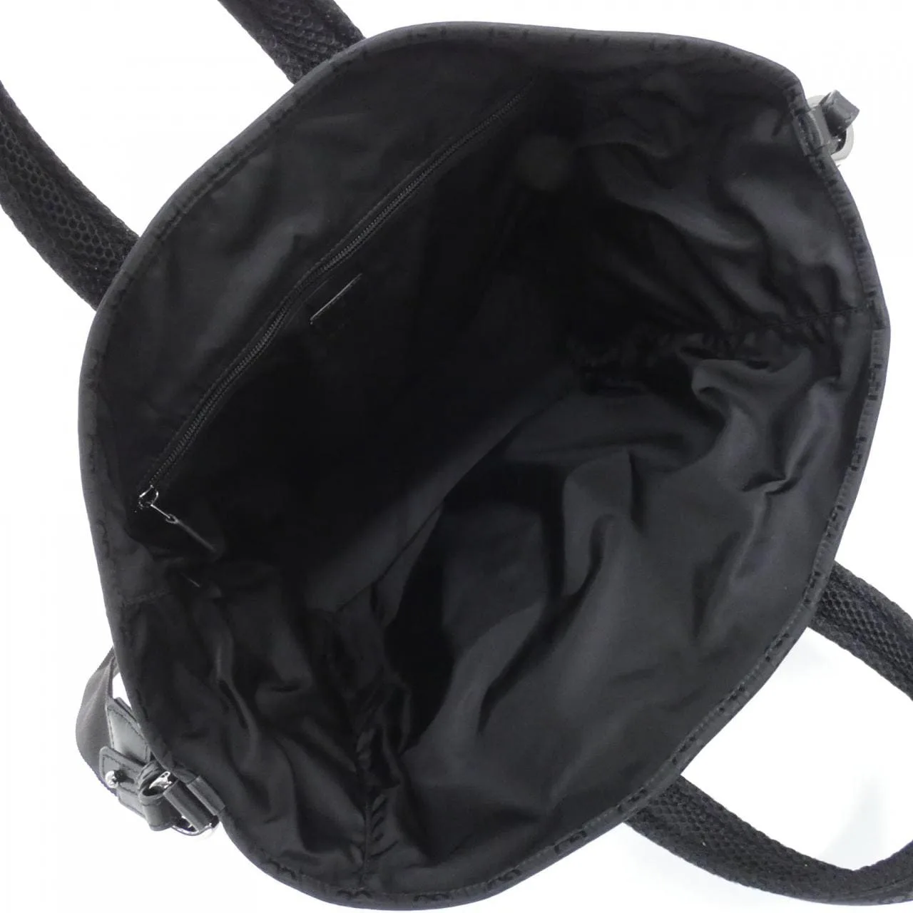 GUCCI 818962 FAEEE Tote Nylon 黑色 尼龍 中古品A - 縮圖 6