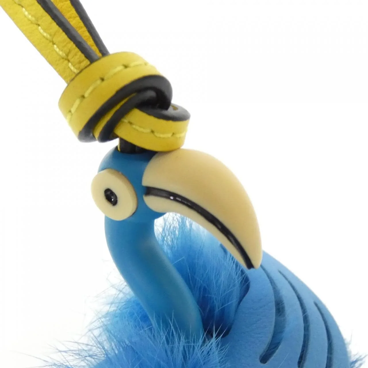 LOEWE Key Case Leather 黃色 皮革 中古品B - 縮圖 3