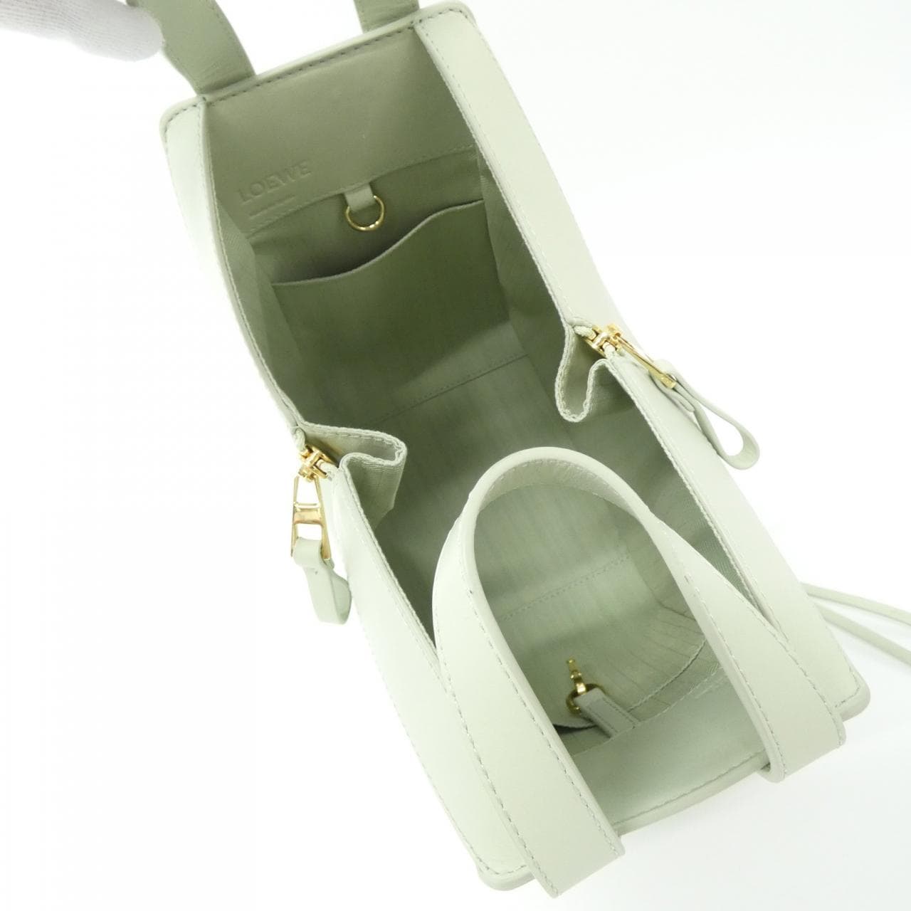 LOEWE Hammock A538H13X26 Shoulder Bag Green Rank A - Thumbnail 5