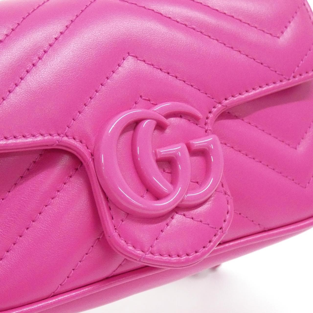 GUCCI 699757 UM8KV Belt Bag Leather Black Leather - Thumbnail 5