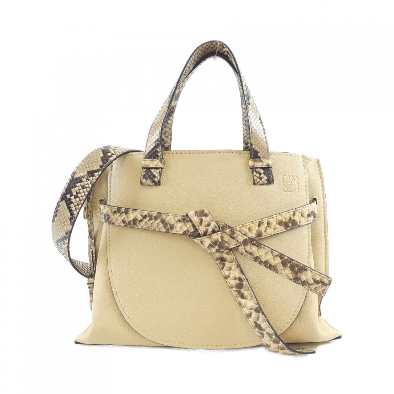LOEWE Gate 321 97 U61 Bag Python Beige