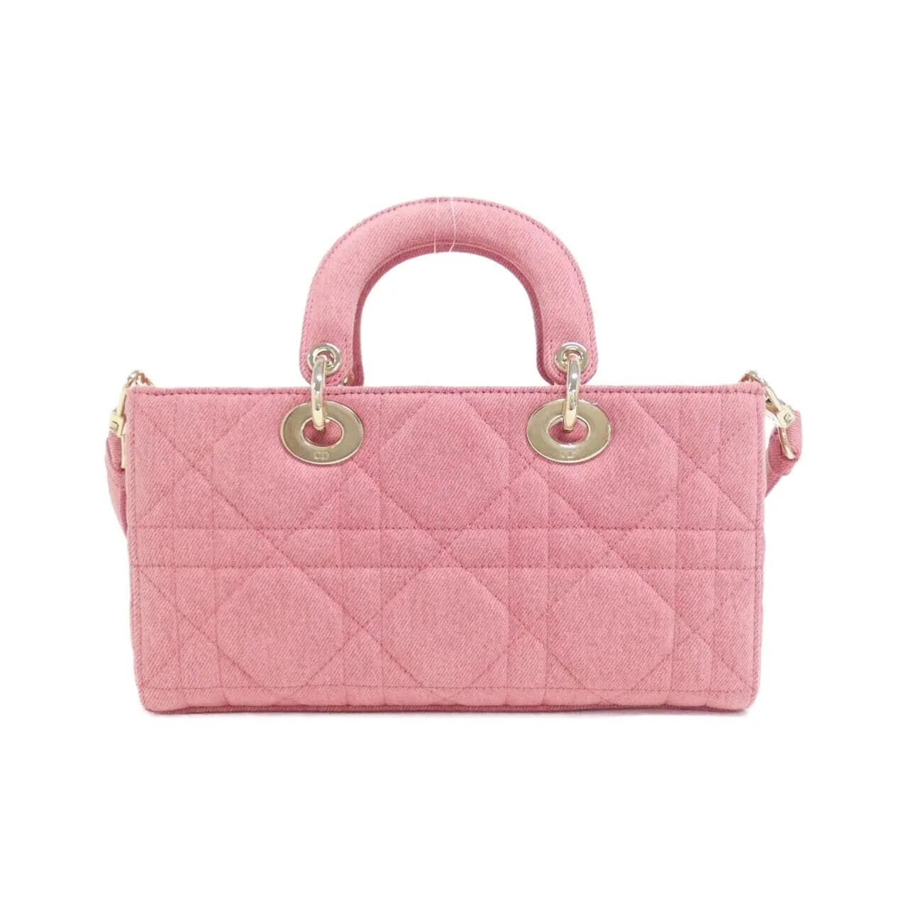 DIOR Lady D-Joy M0540WTJA Handbag Denim 黑色 牛仔布 中古品A - 縮圖 2