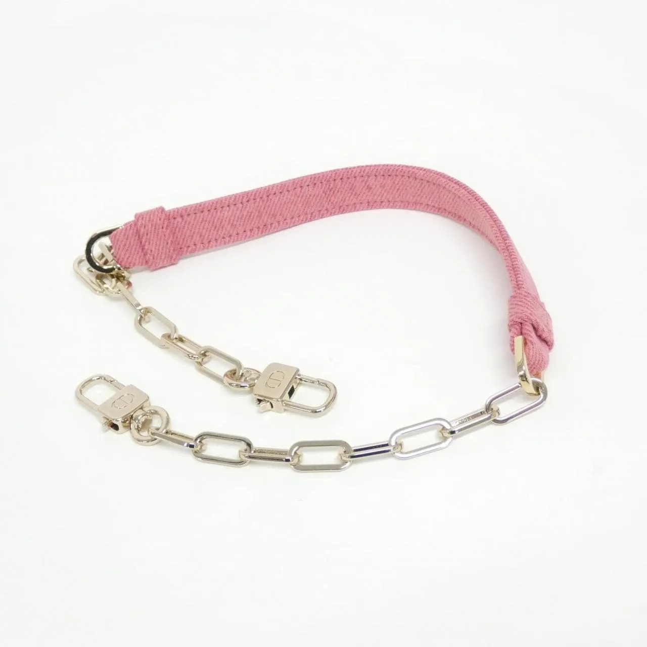 DIOR Lady D-Joy M0540WTJA Handbag Denim 黑色 牛仔布 中古品A - 縮圖 7