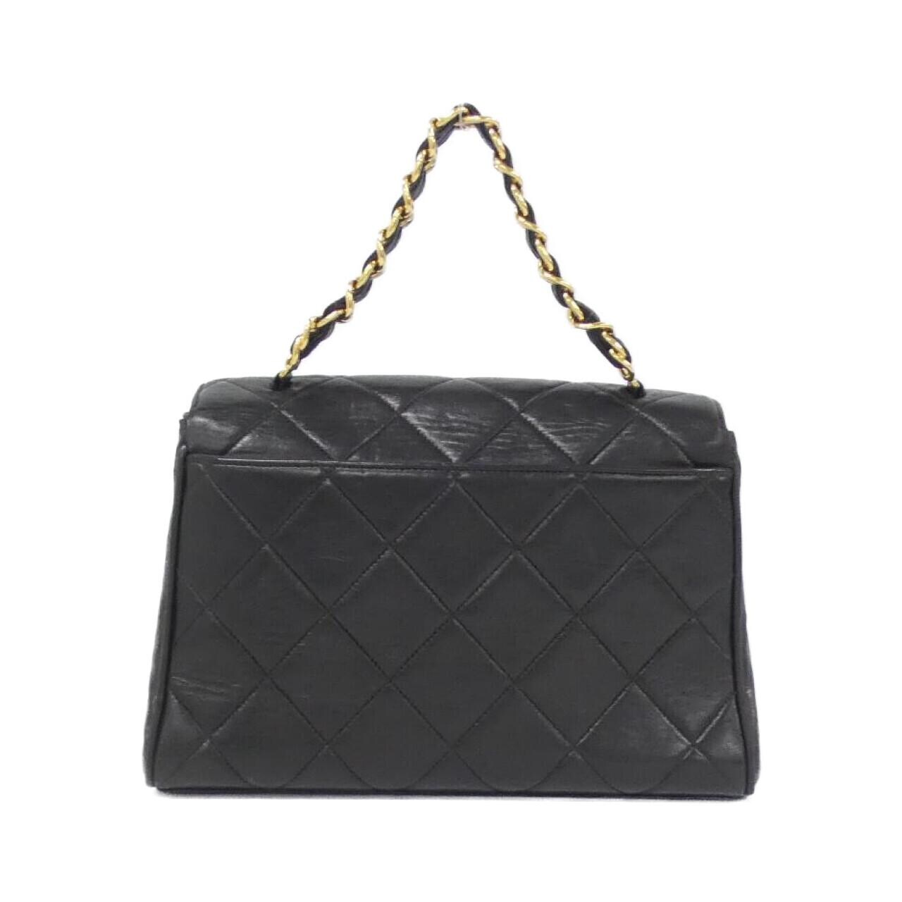 CHANEL Handbag Lambskin Black Lambskin - Thumbnail 2