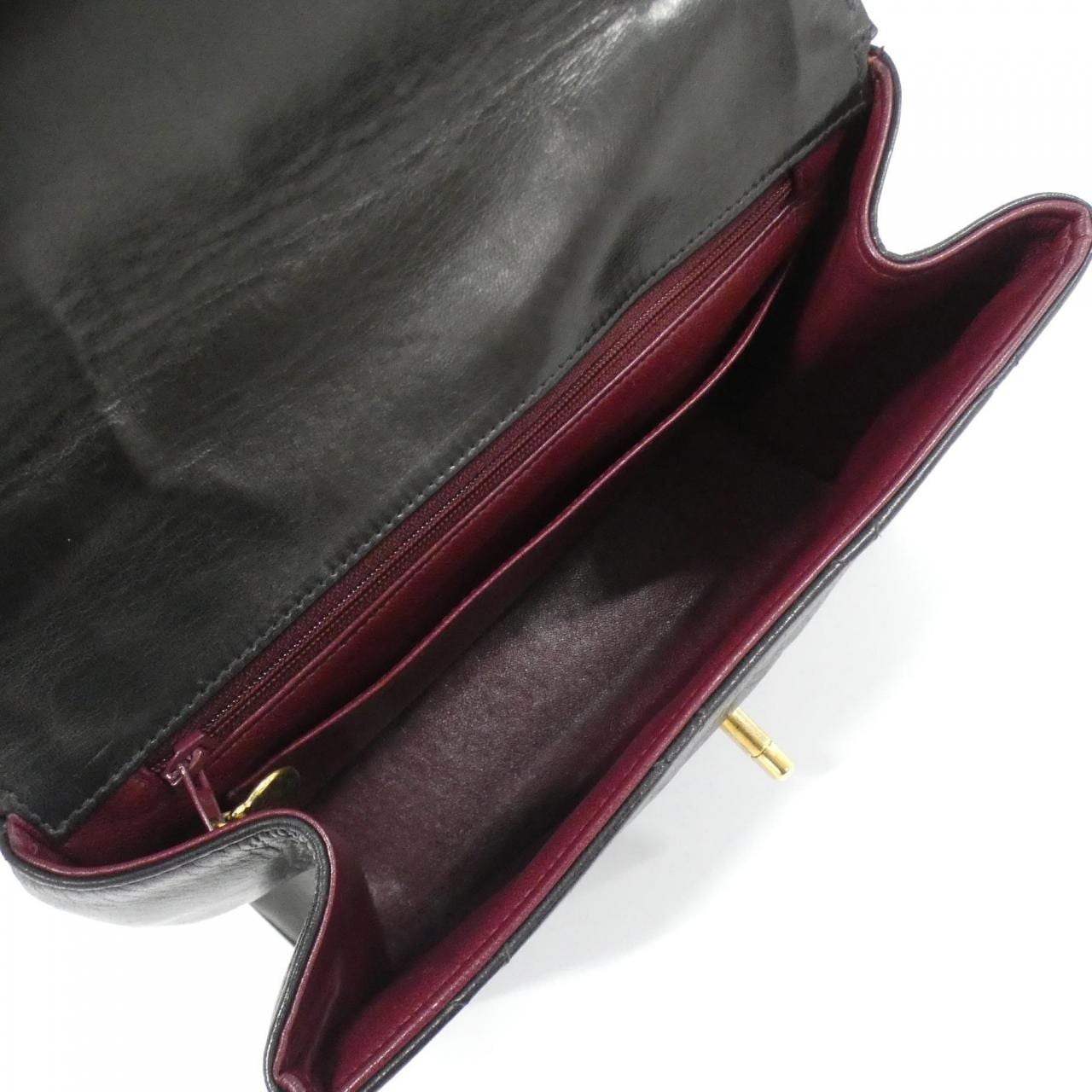 CHANEL Handbag Lambskin Black Lambskin - Thumbnail 9