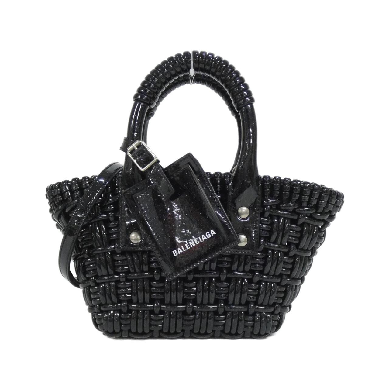 BALENCIAGA 678028 210GX Bag Patent Leather Black